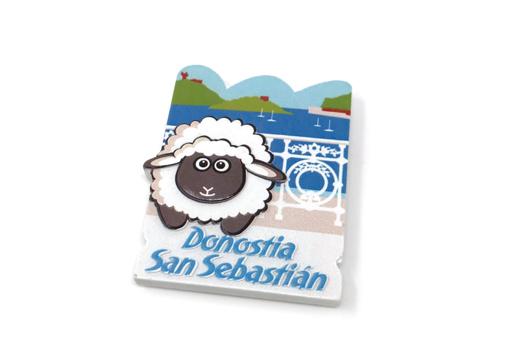 imán resina oveja latxa barandilla